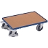 Transportní plošina, do 250 kg, 10mm hrana, 61 x 41,5 x 20,5 cm, modrá