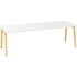 Konferenční stůl Alfa Root, 240 x 100 x 74,2 cm, bílý