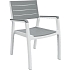 Zahradní židle Harmony, bílá/šedá
